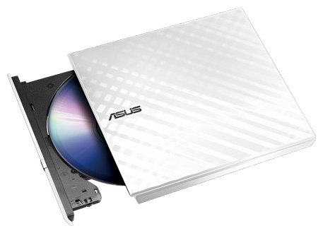Оптический привод DVD-RW внешний ASUS SDRW-08D2S-U Lite white, USB 2.0