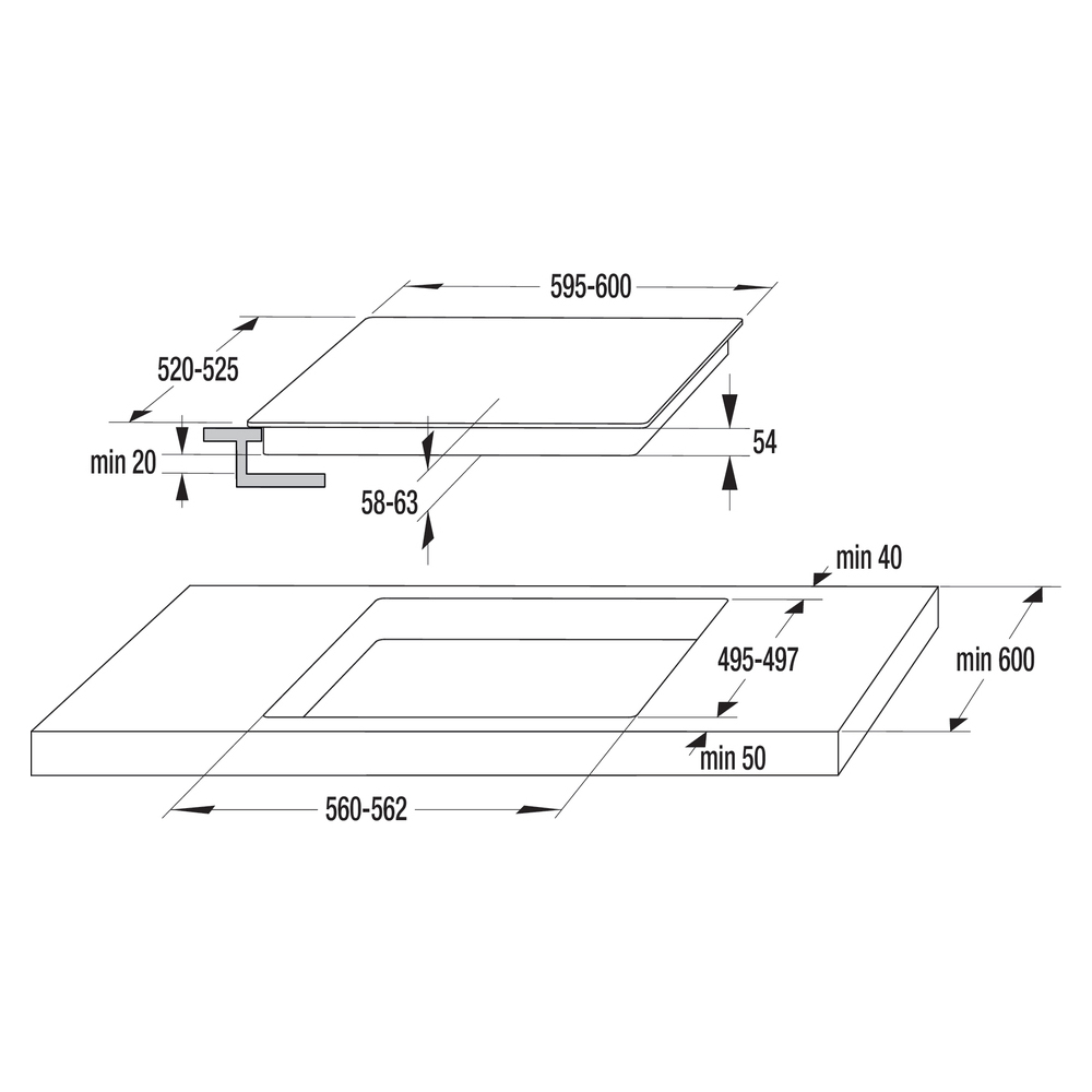 Поверхность индукционная Gorenje IT640WSC (Essential / Белый / стеклокерамика / PowerBoost)