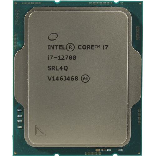 Процессор Intel Core i7-12700 Tray (без кулера) Alder Lake 2,1(4,9) ГГц /12core/ UHD Graphics 770/ 25Мб /180Вт s.1700 CM8071504555019