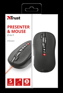 Презентер-мышь TRUST Premo Wireless Laser Presenter & Mouse арт. 21191