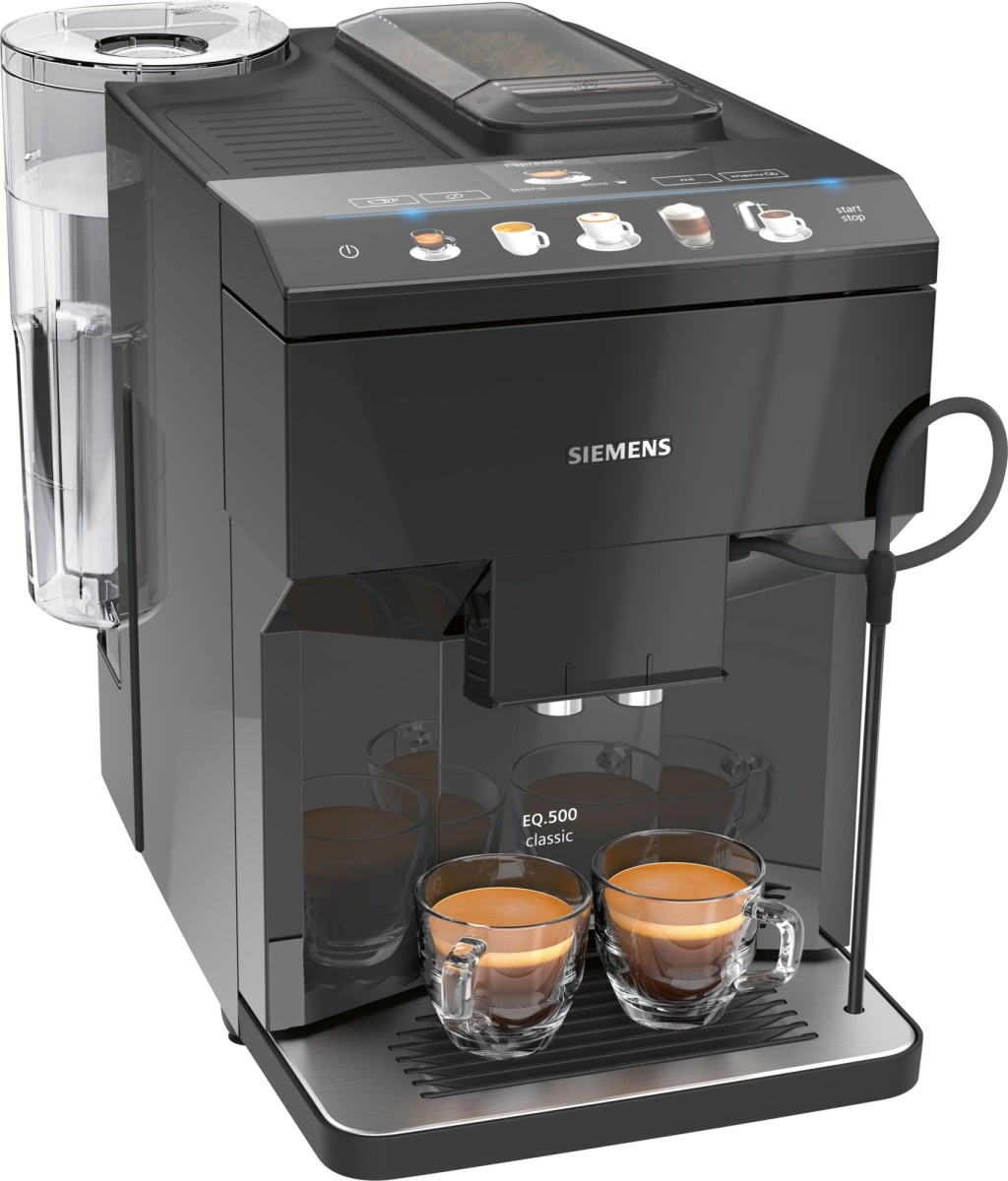 Кофемашина Siemens EQ.500 classic TP501R09 (кофе зерновой, молотый/ 1500 Вт/ 1.7 л/ автоматический капучинатор/ 6 напитков)