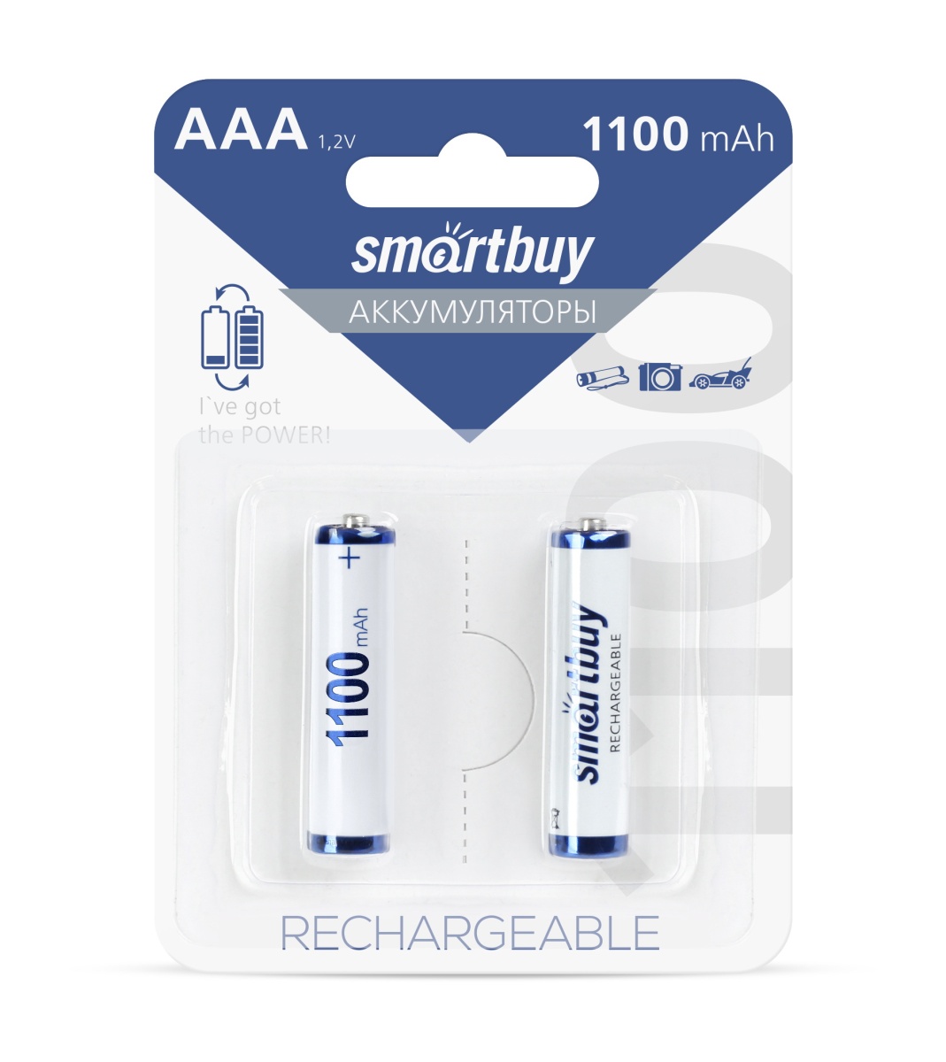 Аккумулятор R6 2500mAh Smartbuy BL-2 (аккум-р 1.2В) SBBR-2A02BL2500
