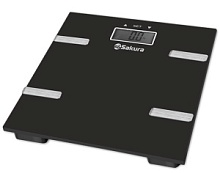 Весы электронные напольные Sakura SA-5073BK (180 кг / диагностика)
