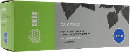 Картридж HP CF283X к HP HP LaserJet MFP M225dn/M201/M202  CS-CF283X 2.2К Cactus