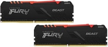 Память DDR4 64GB (2x32Gb KIT) 3200Mhz Kingston FURY Beast Black RGB KF432C16BB2AK2/64
