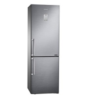 Холодильник Samsung RB33J3515S9/EF (Объем - 339 л / Высота - 185 см / Нерж. сталь / Multi-Flow / NoFrost / Digital Inverter)