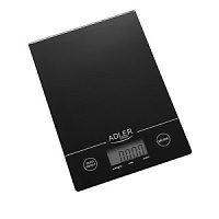 Весы кухонные Adler AD 3138 b (электронные/ платформа/ предел 5 кг/ точность 1 г/ тарокомпенсация)