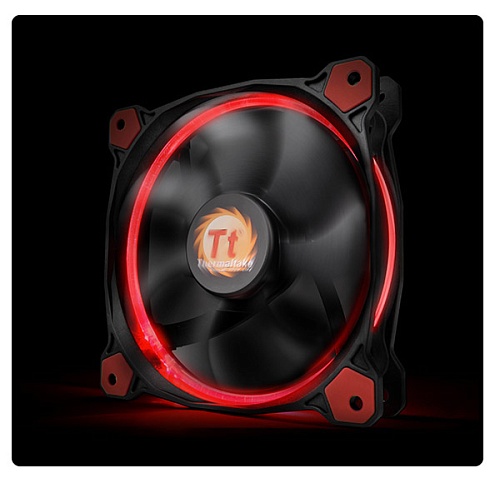 Кулер Thermaltake для корпуса Riing 12 LED/Radiator Fan/Fan/12025/1500rpm/LED Red CL-F038-PL12RE-A