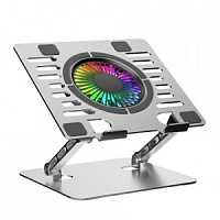 Подставка для ноутбука (консоли) с охлаждением KS-is KS-804 RGB, алюминиевый сплав, до 17 дюймов  