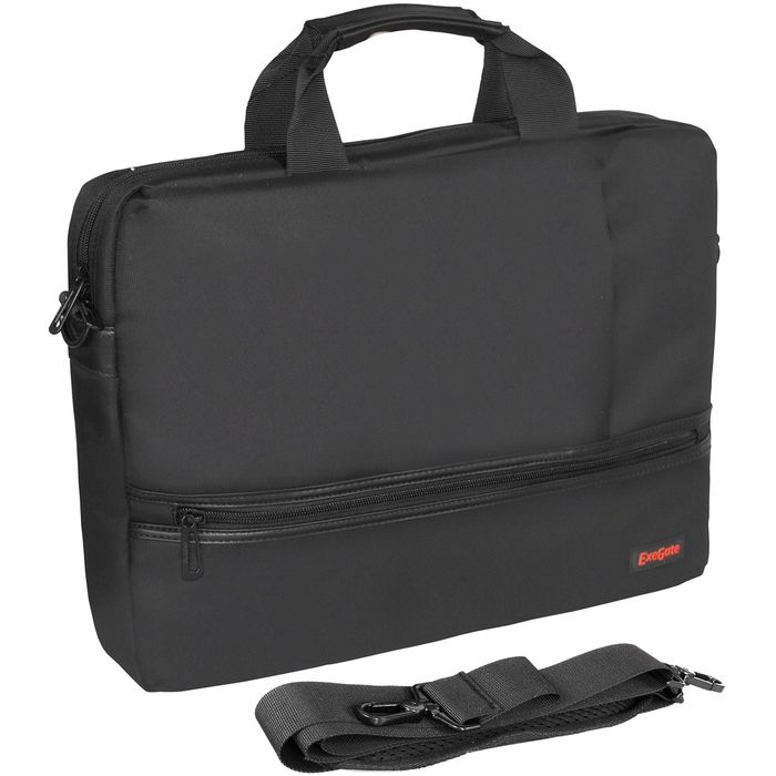 Сумкa для ноутбука 15,6" ExeGate BusinessPro EСС-115 Black, водоотталкивающая, черная