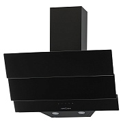 Вытяжка наклонная KRONA AURORA 600 black S (950 м³/ч / 100 Вт / LED освещение 2x1 Вт / ширина - 59.6 см / чёрное стекло)