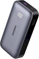 Портативная батарея Ugreen PB502, (USB/Type-C/30W/PD/QC/LED индикатор) 10000мАч, Серая (25185)