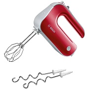 Миксер Bosch MFQ 40303 (500Вт/ ручной/ скоростей 5/ корпус пластик/ насадок 4/ турборежим/ красный) 