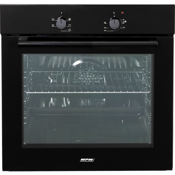 Духовой шкаф MPM MPM-63-BO-12T (60 л / до 240 °C / Чёрный / съемные направляющие / А)