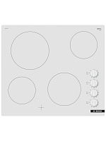 Поверхность электрическая Bosch PKE612CA2E (Serie2 / Белый / стеклокерамика / 6,6 кВт)
