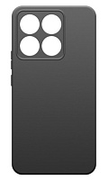 Чехол Silicone Case матовый для Xiaomi 14T 5G черный, Borasco Чёрный