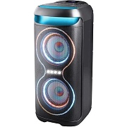 Беспроводная портативная колонка Defender Explode / 60W / USB  / Bluetooth  / LED подсветка / дисплей Чёрный