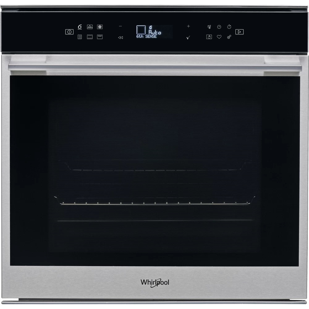 Духовой шкаф Whirlpool W7 OM4 4S1 H (73 л / до 250 °C / Нерж. сталь, стекло / SmartClean (очистка паром) / Гриль / Телескоп. напр. / SoftClose / A+)