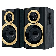 Колонки 2.0 SVEN SPS-619* GOLD / 2×10W / дерево / black-gold Чёрный