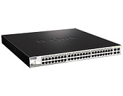 Коммутатор D-LINK DGS-1210-52MPP Настраиваемый L2 коммутатор с 48 портами PoE 10/100/1000Base-T и 4 портами 1000Base-X SFP PoE-бюджет 740 Вт 