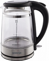 Чайник Gorenje K17GDW (2200Вт / 1,7л / стекло) Серебристый