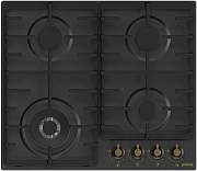 Поверхность газовая Gorenje GW642CLB (Classico / черный / нержавеющая сталь / чугун / WOK) Чёрный