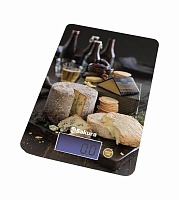 Весы кухонные Sakura SA-6075CW (электронные/ платформа/ предел 8 кг/ точность 1 г/ тарокомпенсация)