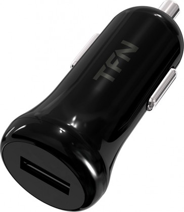 Автомобильное зарядное устройство TFN CC1U1ABK (1 USB/1A) черное