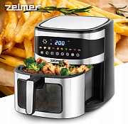 Аэрогриль Zelmer ZAF1500 (1500 Вт, 6,5 л, упр. - сенсорное, программ - 10, таймер на - 60 мин) 