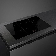 Поверхность индукционная Smeg SI2741D (Чёрная стеклокерамика / 4 конфорки / Таймер / 7,2 кВт)