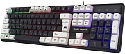 Клавиатура проводная Defender DARK KNIGHT GK-077, черный/белый Белый + черный