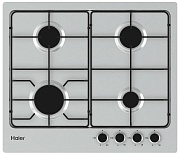 Поверхность газовая Haier HHX-M64ENX (Нерж. сталь / эмалированные решетки / 4 конфорки (1,75/1,0/1,75/3,0 кВт) / газконтроль / электроподжиг)