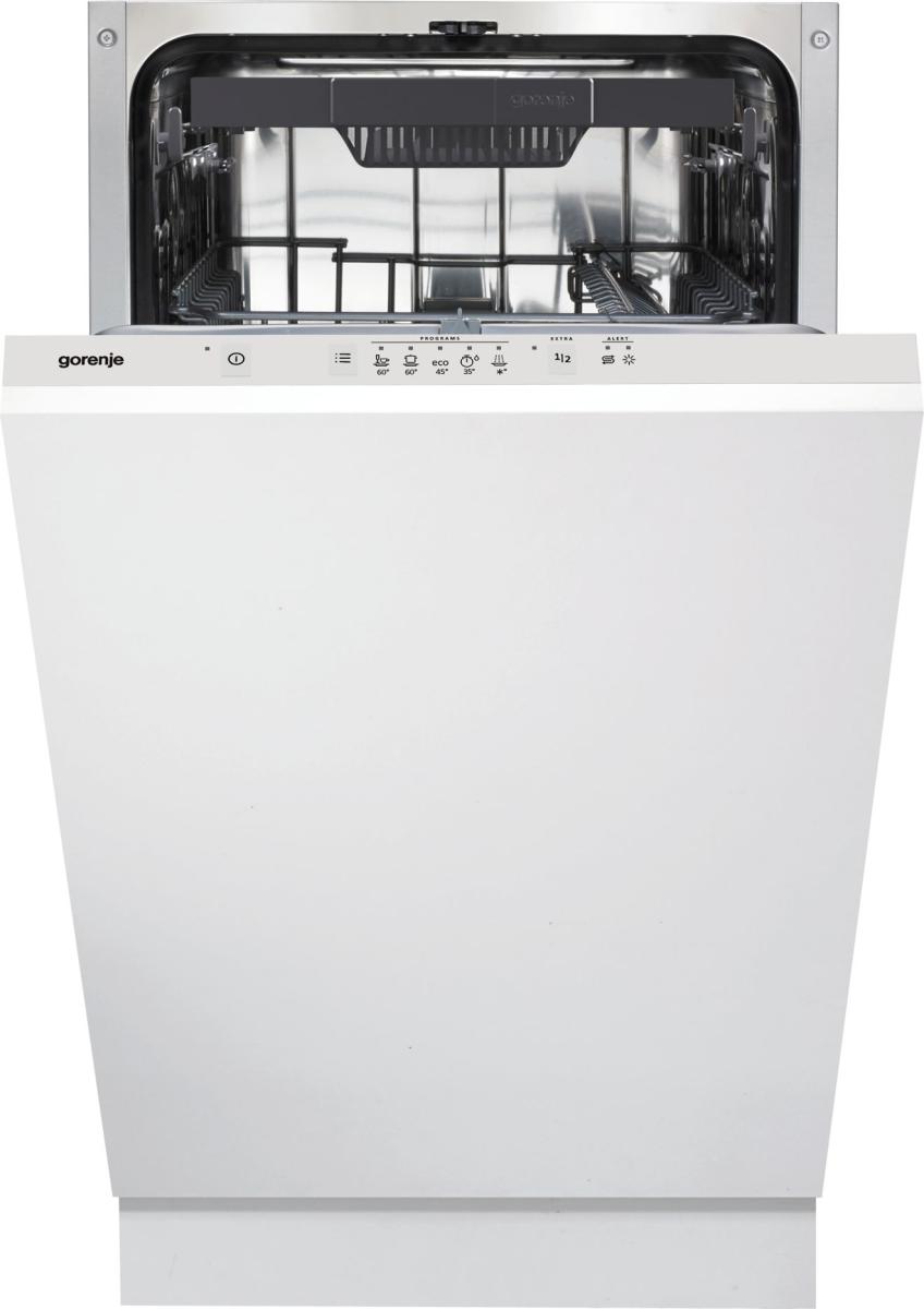 Машина посудомоечная встраиваемая 45 см Gorenje GV520E10S (Essential / 11 комплектов / 3 полки / расход воды - 9 л / А++)