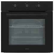 Духовой шкаф KRONA SERA 60 BL/BL (72 л / до 285 °C / Чёрный / Традиционная очистка / Гриль / Рельефные направляющие / А) Чёрный