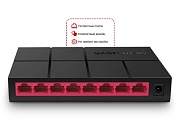 Коммутатор Mercusys MS108G 8-портовый 10/100/1000 Мбит/с настольный коммутатор 