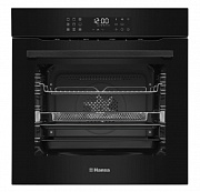 Духовой шкаф Hansa BOES69821 (77 л / до 280 °C / Чёрный / Катализ / Гриль / SoftSteam / Телескоп. направляющие (x1) / А)