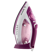 Утюг Brayer BR4006 розовый/белый (2400 Вт/ подошва - керамика / паровой удар - 140 г/мин/ 1,9 м/ автоотключение)