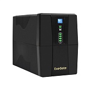 ИБП Exegate  BNB-1000.LED.AVR.2SH.RJ.USB <1000VA/550W,LED, AVR, 2*Schuko, RJ45/11,USB, Black EX292786RUS