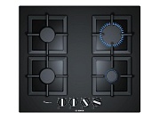 Поверхность газовая Bosch PPP6A6B20 (Serie6 / черный / закаленное стекло / чугун / FlameSelect) Чёрный
