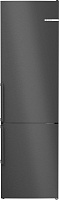 Холодильник Bosch KGN39VXCT (Serie4 / Объем - 363 л / Высота - 203см / A+++ / Чёрная нерж. сталь AntiFingerprint / Multi Airflow / NoFrost) Чёрная нержавеющая сталь