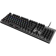 Игровая механическая клавиатура Oklick 970G черный/серебристый USB for gamer серый, черный