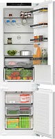 Холодильник встраиваемый Bosch KIN96SFD0 (Serie4 / Объем - 290 л / Высота - 193.5см / Слайдерное крепление фасадов / NoFrost) Белый