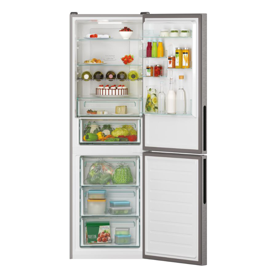 Холодильник CANDY CCE7T618EX (Объем - 341 л / Высота - 185 см / A++ / Серебряный / No Frost / Wi-Fi)