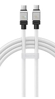 Кабель Baseus CoolPlay Series 100W Type-C - USB Type-C, 1 метр, белый Белый