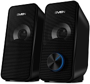 Колонки 2.0 SVEN 335 / 6W / USB-питание / Чёрный / корпус - пластик