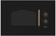 Микроволновая печь встраиваемая Gorenje BM235CLB (Classico / Чёрный / 23 л / Ширина - 59,2 см / 800 Вт / гриль 1100 Вт / EasyClean)