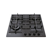 Поверхность газовая Haier HAVG6BF4HB/1 (Gas On Glass Series 4 / черный / закаленное стекло / чугун. решетки / 4 конфорки / газконтроль / Preci Flame) Чёрный