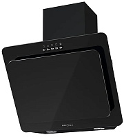 Вытяжка наклонная KRONA Liva 500 black PB (715 м³/ч / 60 Вт / LED освещение 2x1 Вт / ширина - 49.6 см / чёрное стекло) Чёрный