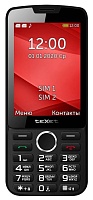 Телефон мобильный teXet TM-308, чёрно-красный Чёрный