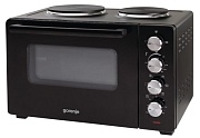 Мини-печь Gorenje OM30GBX (30 л/ 1600 Вт/ гриль/ 2 конфорки/ черная) Чёрный